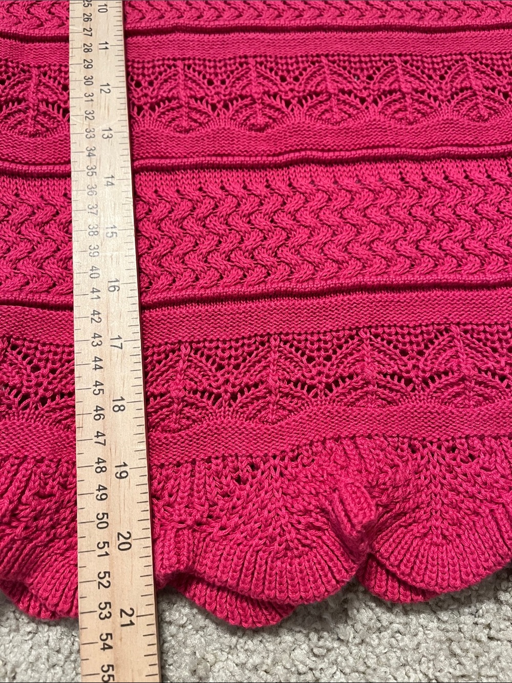 NWT Lucy Paris Fuchsia Pink Sweater Knit Puff-Sleeve Crop Top  Stretchy Large - Picture 7 of 7